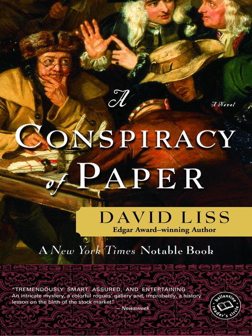 Title details for A Conspiracy of Paper by David Liss - Wait list